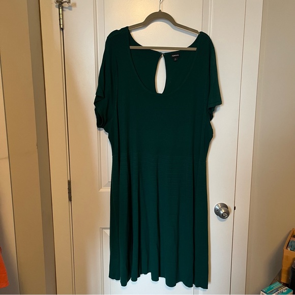 Torrid 6 emerald green sweater dress - Picture 7 of 7